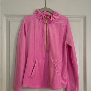 Lilly Pulitzer Pink Quarter-Zip Pullover